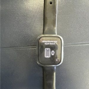 Used Apple Watch 7 series black 45 with bumper and charger cord
